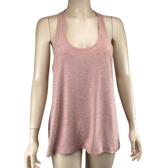Beyond Yoga Tank Top Medium Double Up‎ Racer Tank Pink Heathered - Picture 2 of 9